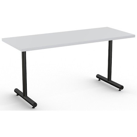 Special-T Table, Black Base, 24inWx60inLx29inH, Light Gray SCTKING2460BLG